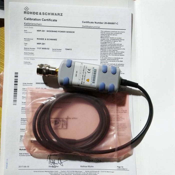 ROHDE & SCHWARZ NRP-Z81 宽带功率探头50MHZ-18GHZ
